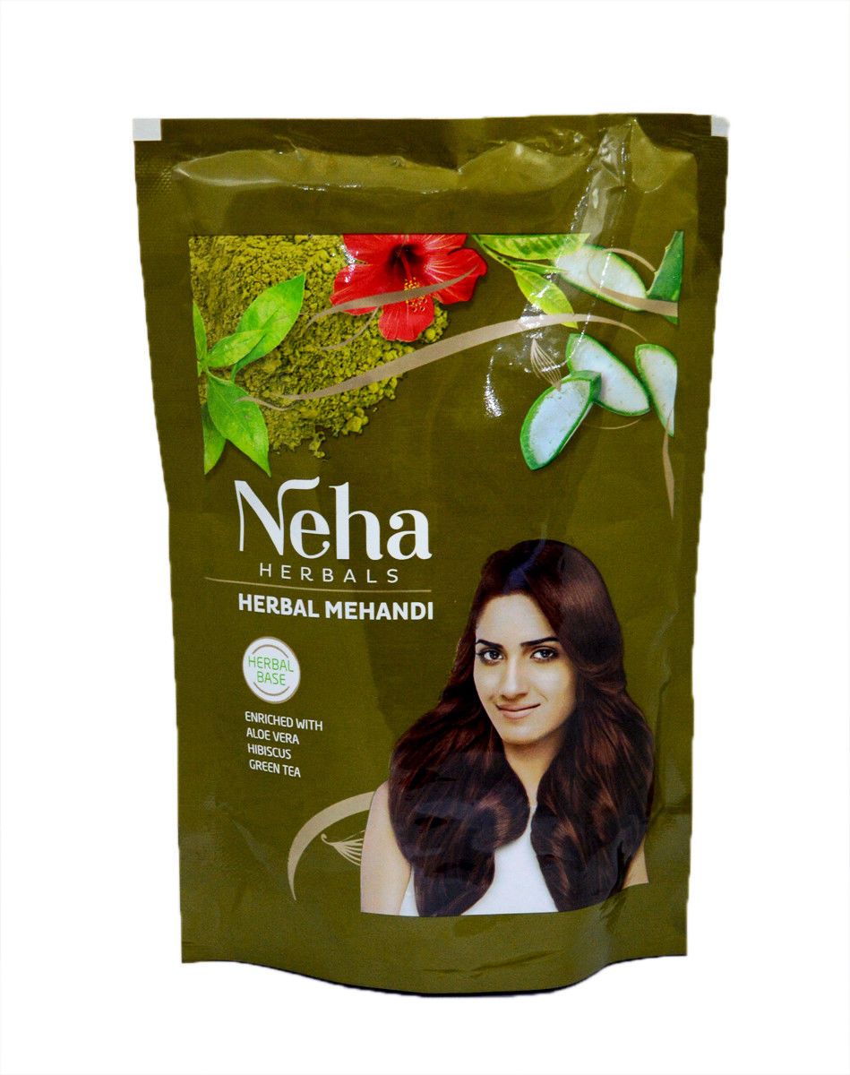 Хна натуральная для волос, обогащенная травами , Нехая. 140г. Neha Herbal Henna natural.