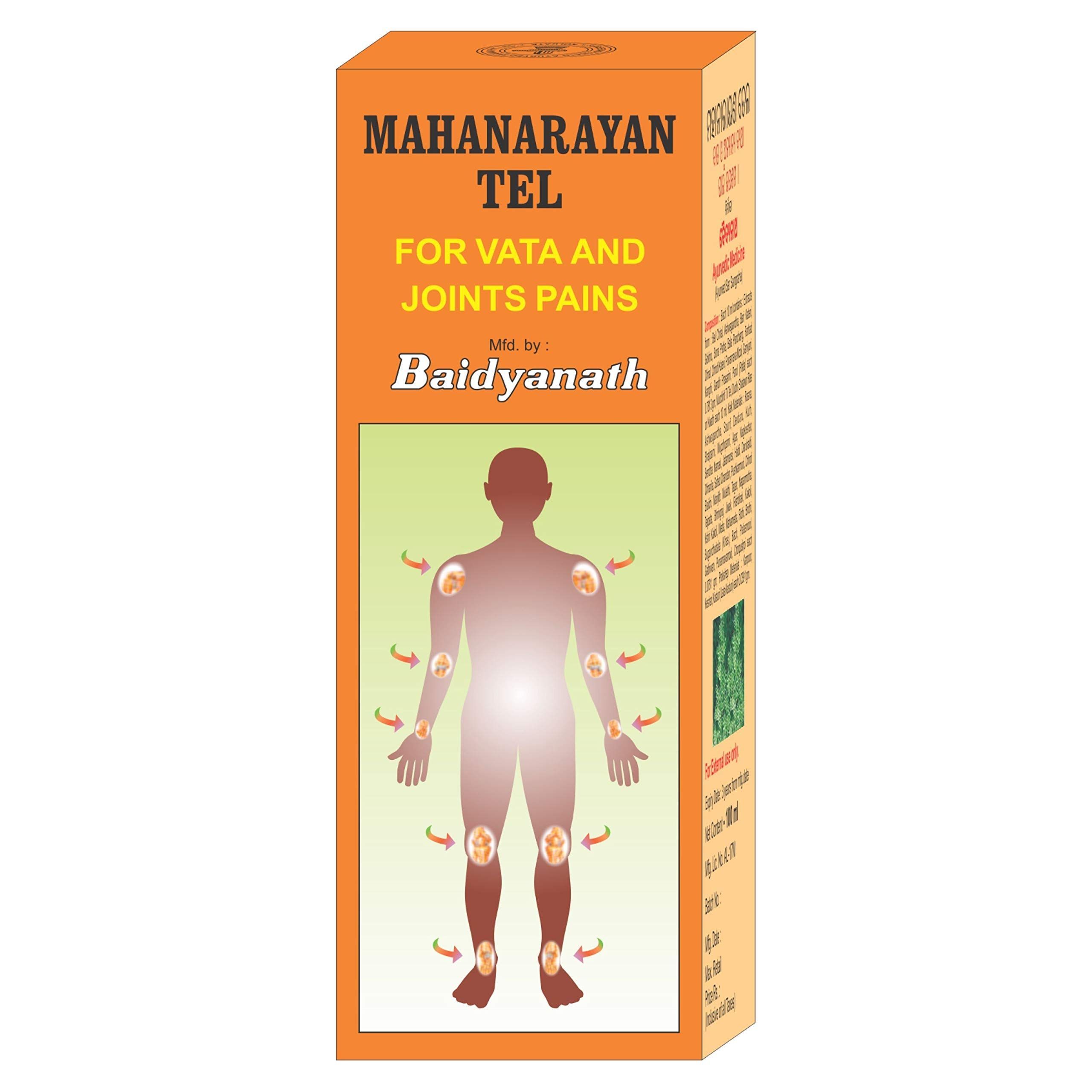 Маханараян масло для суставов, Бадьянатх, 100мл, Mahanarayan Tel Baidyanath.