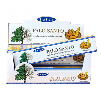 Сатья Премиум благовония Пало Санто, 15г. Satya Premium Masala Incense Palo Santo. -5
