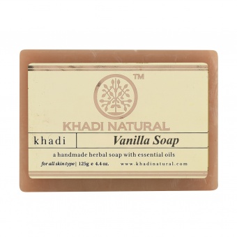 Мыло натуральное Премиум Ваниль (Vanilla Soap) Khadi, 125г -5