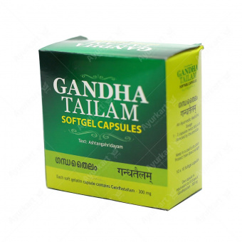  Гандха тайлам 100 капс. в уп., Коттакал  Gandha Tailam 100 capsules Kottakkal   -5