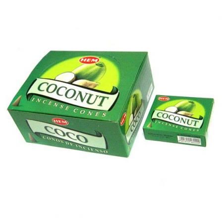 Хем конусы Кокос, 10шт. в уп. HEM cones Coconut.