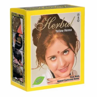 Хербул хна для волос Желтая, 60г. Herbal Henna Yellow.