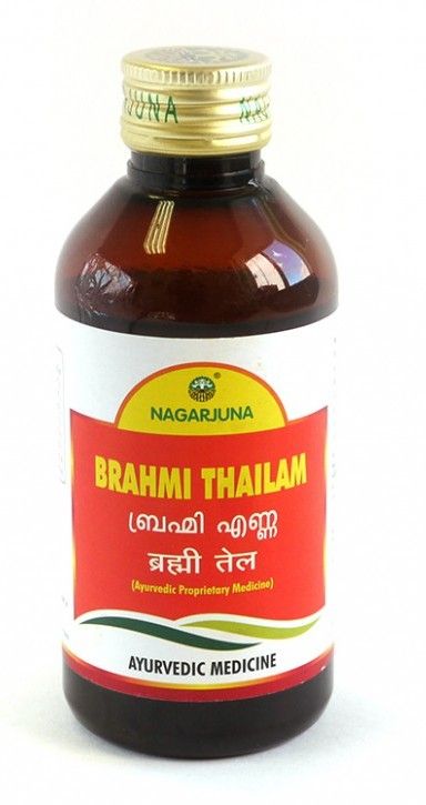 Брами тайлам массажное масло,  200мл.  Nagarjuna Brahmi Thailam