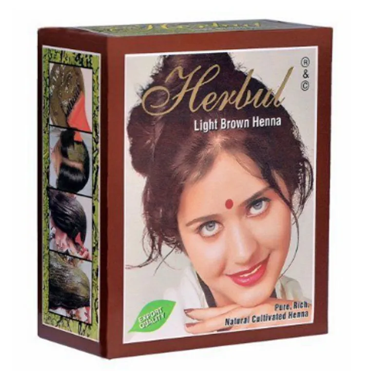 Хербул хна для волос Светло-коричневая, 60г. Herbul Henna Light-Brown.