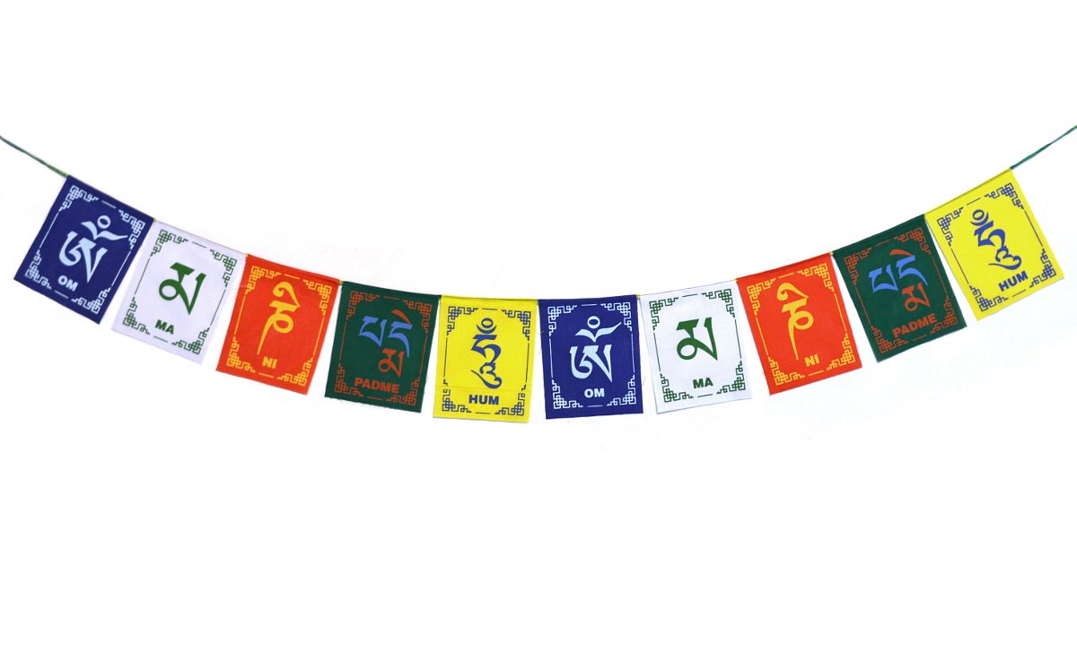 Тибетские флажки Размер: 10х7 см