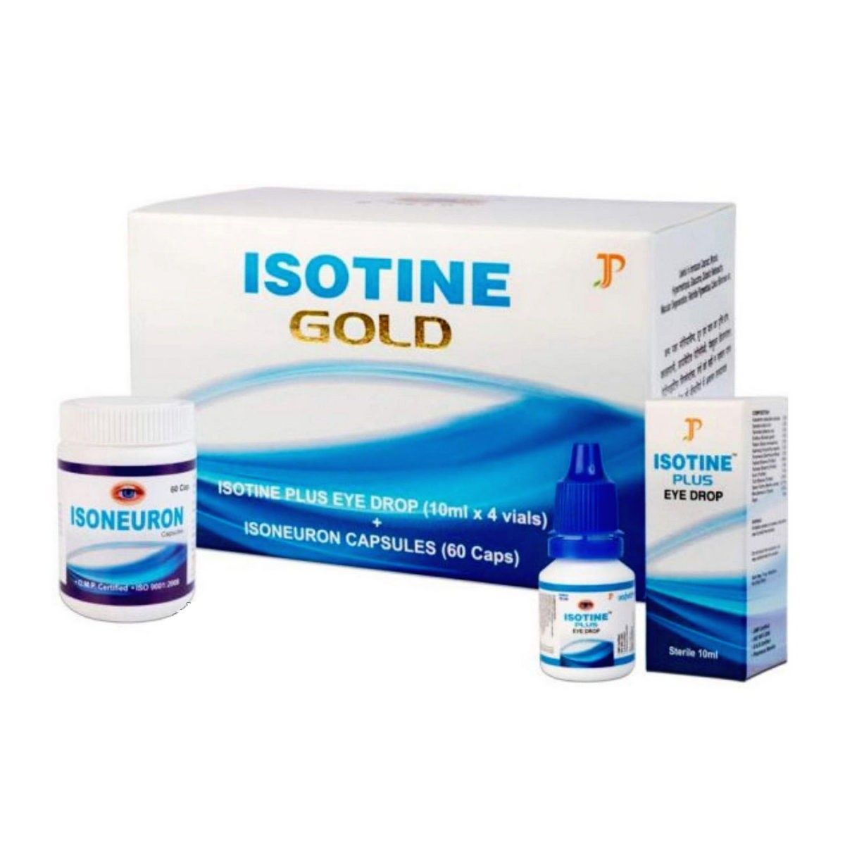 Isotine Gold Айсотин голд  Jagat Pharma, 4х10мл+60капс.