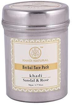 Кхади маска очищающая для комбинированной кожи Сандал и Роза, 50г. Khadi Sandal&Rose Face Mask.
