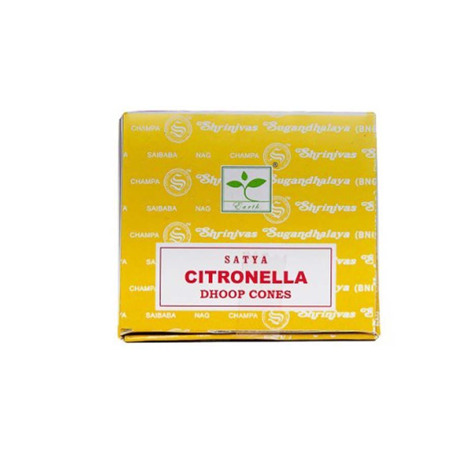 Сатья конусы Citronella, уп. 12 конусов + подставка. 