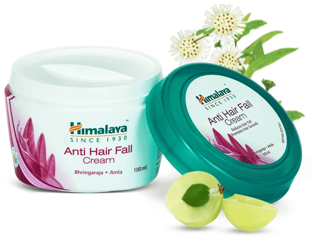Крем для волос с Брингараджем и Амлой: против выпадения (100 мл), Anti-Hair Fall Cream, произв. Himalaya