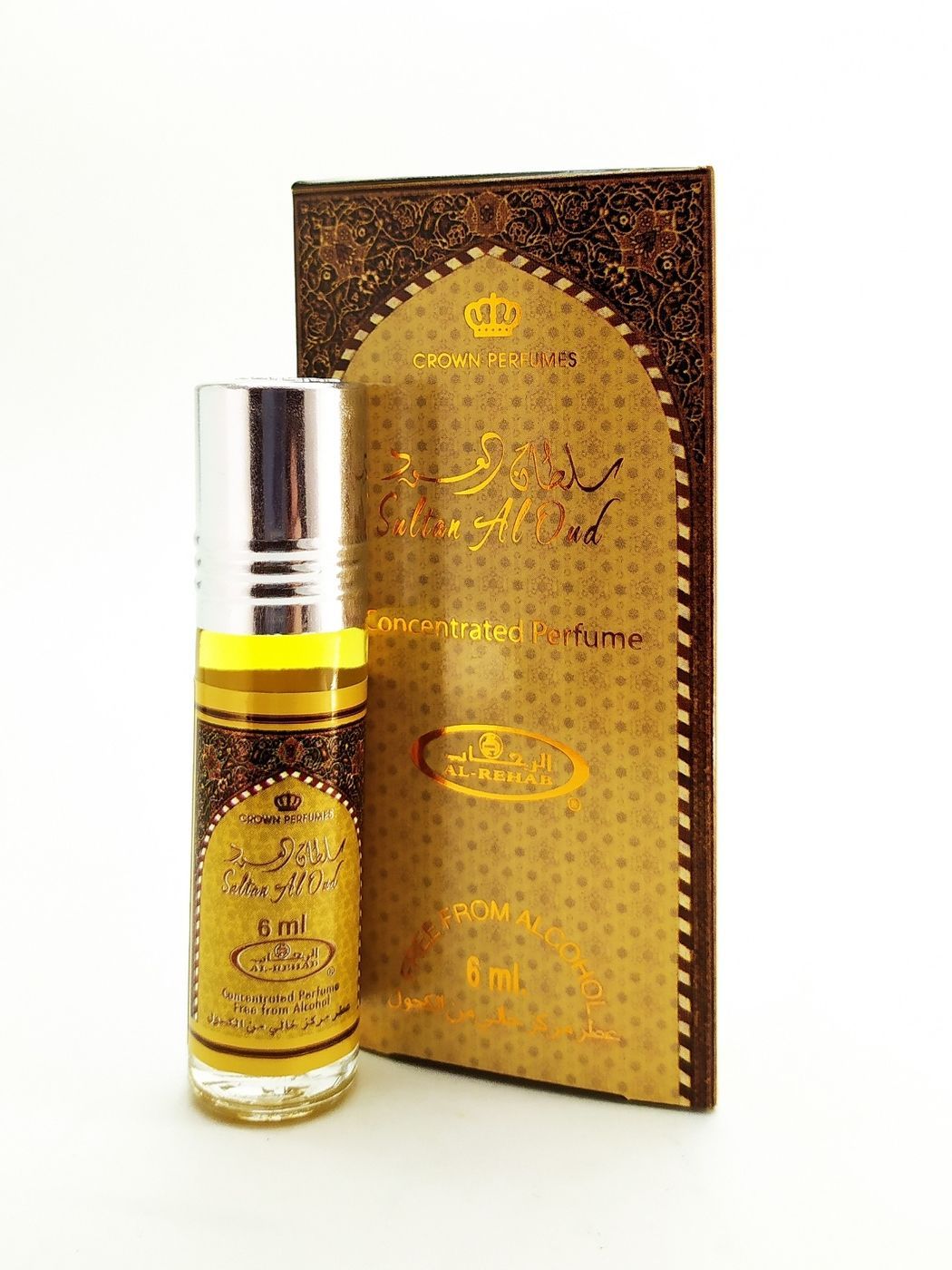 Арабские масляные духи Al Rehab Sultan Al Oud, 6мл