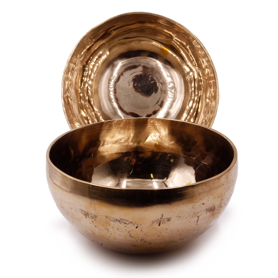 Тибетская Чаша поющая ручная ковка из 7 металлов d-15cm h-7,5cm Целительная