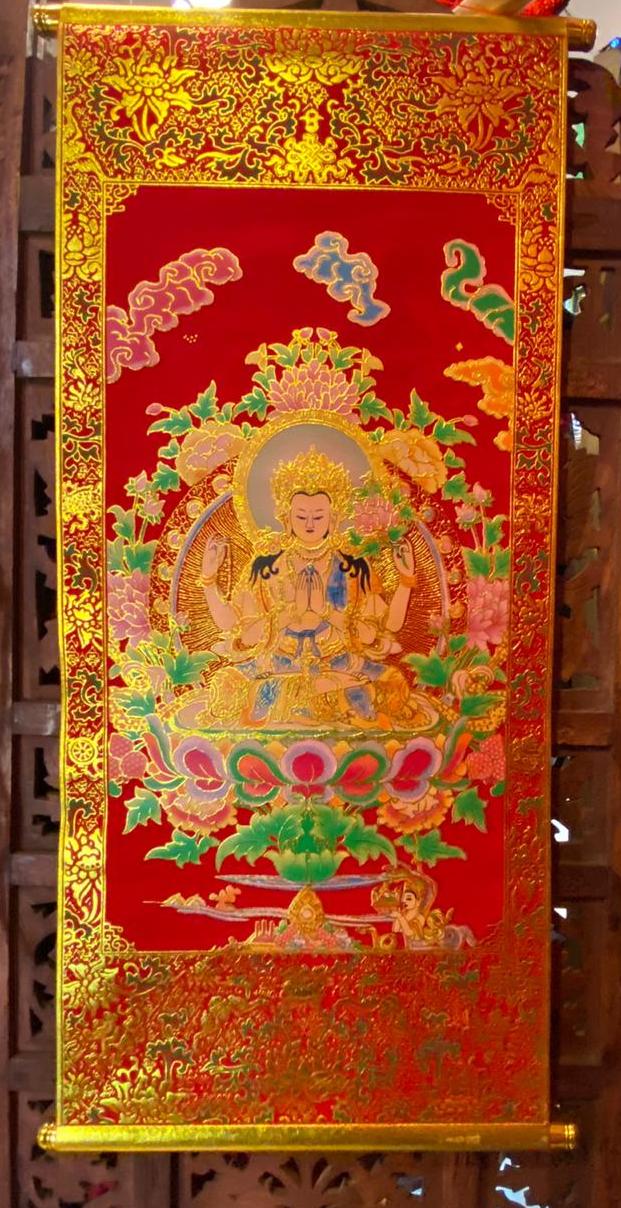 Свиток Бодхисаттва Авалокитешвара, 35*80см.