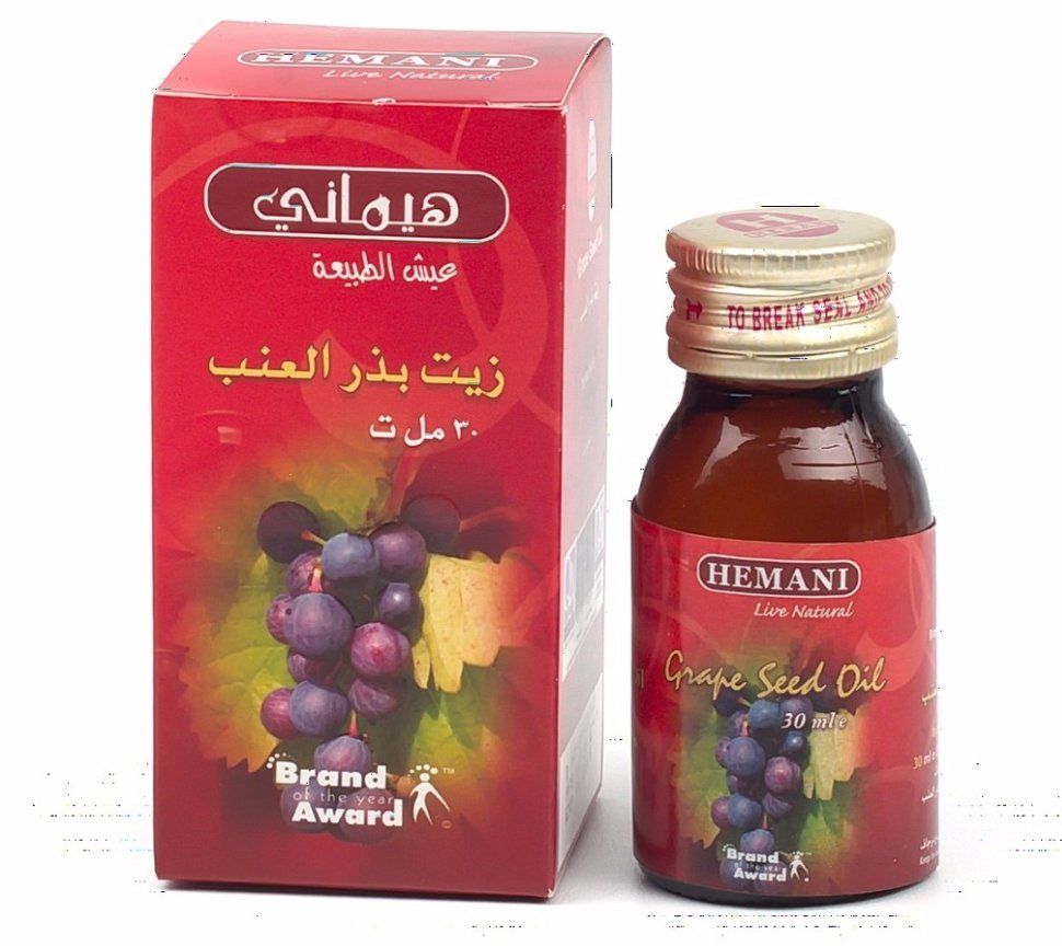  Виноградной косточки масло Химани, 30 мл. Hemani Grape seed. 