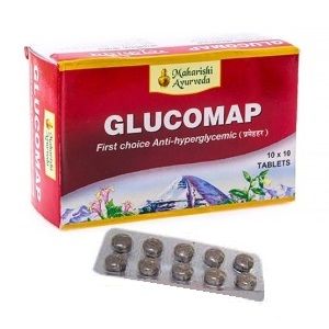 Глюкомап , Махариши Аюрведа, 100 шт. в уп., Glucomap, Maharishi Ayurveda.