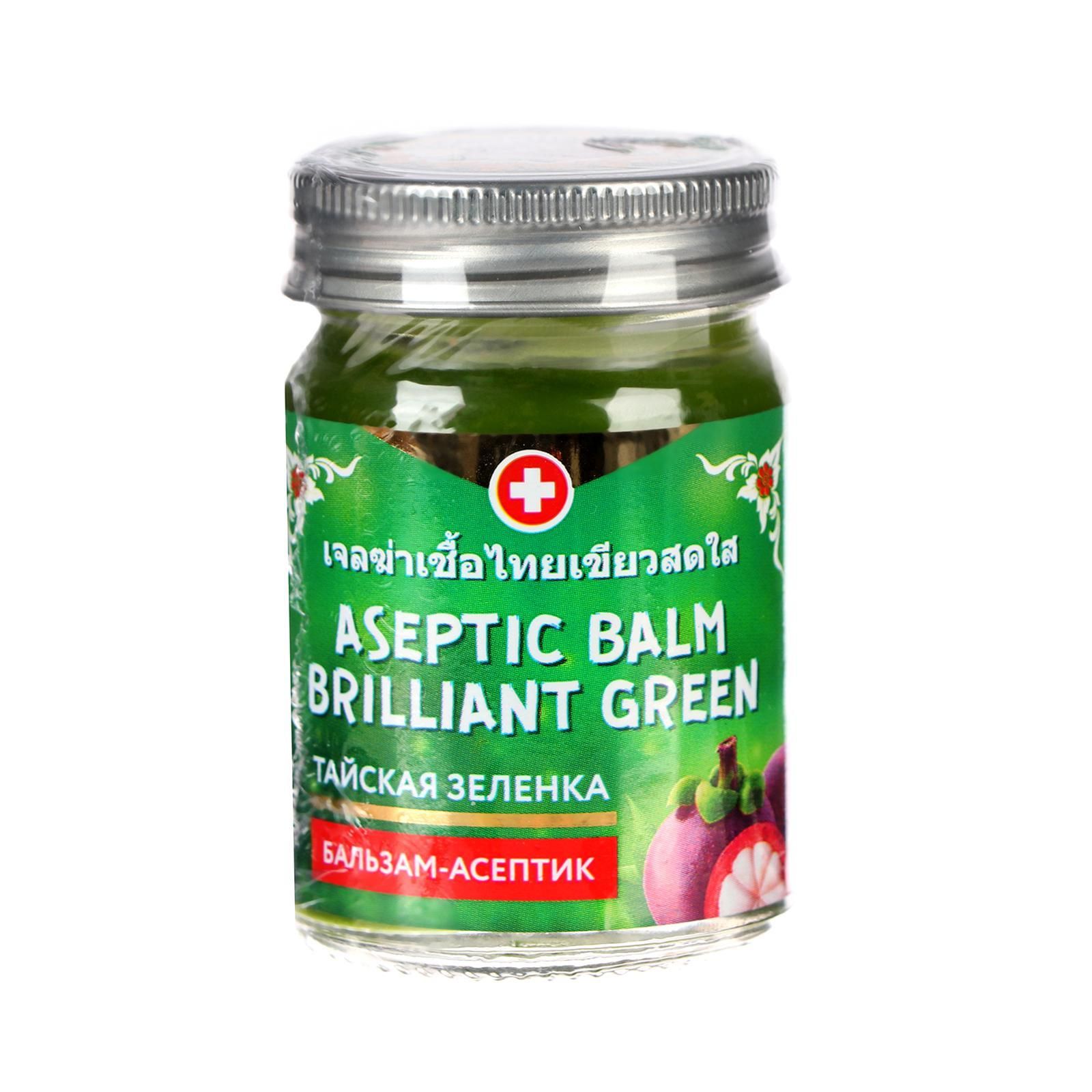 Бальзам-асептик тайская зеленка Binturong Aseptic Balm Brilliant Green, 50 г