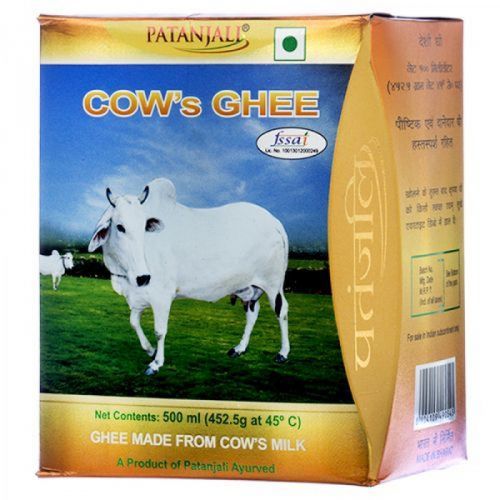 Масло Гхи Патанджали, 500г. Cow's Ghee Patanjali.