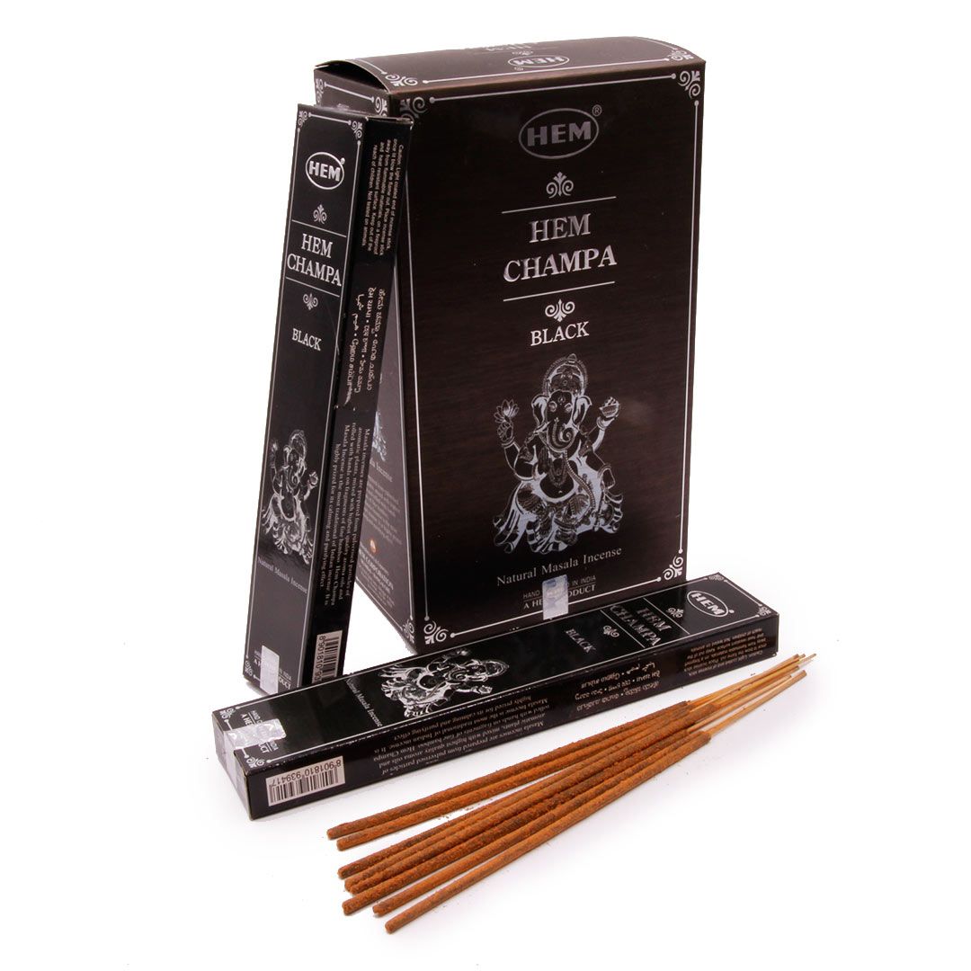 Хем пыльцовые благовония Нагчампа масала, 15г. Hem Champa Black Masala.