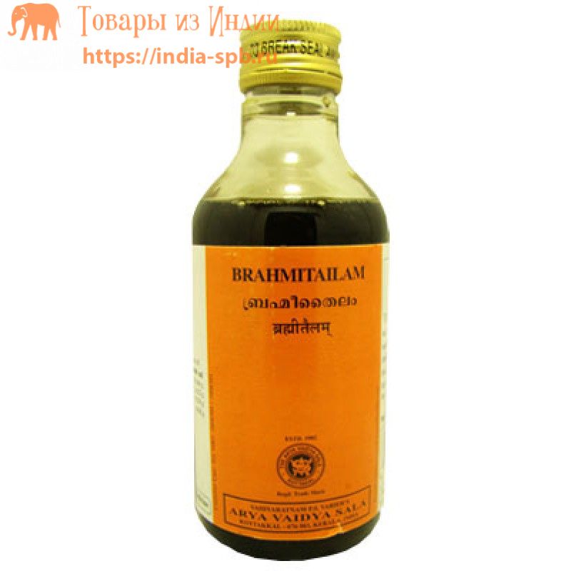 Коттаккал массажное масло для головы Брахми Тайлам (Brahmi Tailam), 200 мл. -5