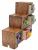 Шкатулка -комодик на 6 ящиков (дерево,керамика ) 20х8х22см