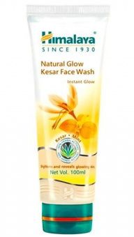 Натуральное с Шафраном без мыла очищающее средство для умывания 100 мл, Хималайя Natural Glow Kesar Face Cream, Himalaya, 100ml -5