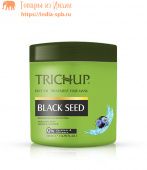 Тричуп маска для волос Черные семена, Питание и защита, Васу, 500мл. Trichup Hair Mask BLACK SEED Hot Oil Treatment, Vasu.
