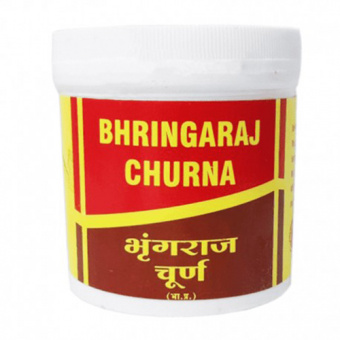 Брингарадж порошок (чурна), Вьяс, 100г.  Bhringaraj churna Vyas -5