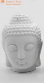 Керамика аромалампа-светильник «Голова Будды», h=13,5см. белая 