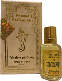 Масло духи КОКОС Coconut  Perfume Oil CHAKRA 10 мл с роликом  -5