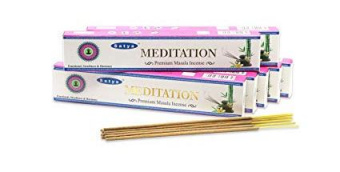 Сатья премиум благовония Медитация,15г. Satya Premium Masala Incense Meditation. -5