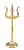 Трезубец Шивы (тришула) на подставке 37 см