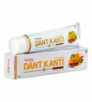 Патанджали аюрведический зубной крем Дент Канти Адвансед, 100 г.  Patanjali Dant Kanti  -5
