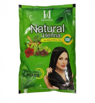 NATURAL HENNA For Silky & Shiny Hair, Henna Wala (НАТУРАЛЬНАЯ ХНА для шелковистости и сияния волос, Хенна Вала), 500 г.