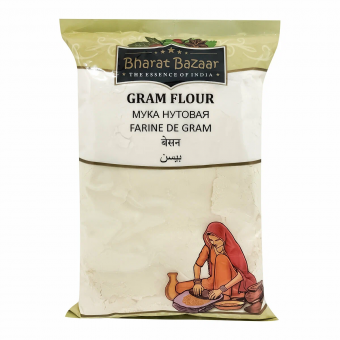 Нутовая мука Бхарат Базар 500г, Chickpea flour, Bharat Bazar. -5