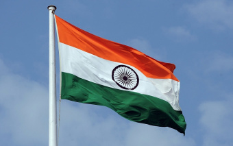 Флаг Индии 90х150см  -5