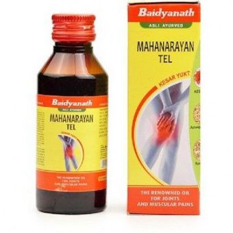 Маханараян масло для суставов, Бадьянатх, 100мл, Mahanarayan Tel Baidyanath. -5