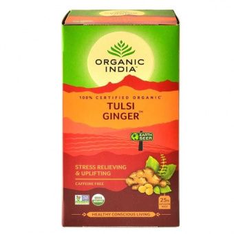 Чай Тулси Джинджер с Имбирем, Tulsi Ginger Tea Organic India, 25 пак -5