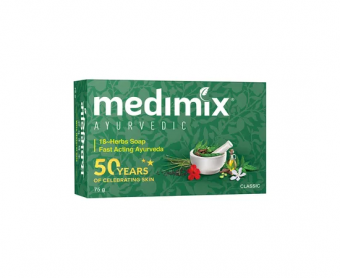 Медимикс аюрведическое мыло с 18-тью травами, антисептическое, 75г.  Medimix -5