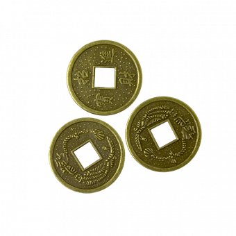 Монета китайская   диаметр 2 см бронза , цена за 1шт.  -5