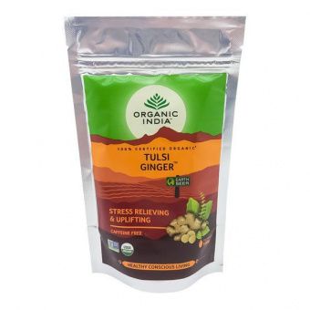 Чай Тулси с имбирем (tulasi tea with ginger) Organic India | Органик Индия 100г -5