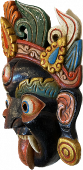 Богиня Кали , маска Непал 33 см -5