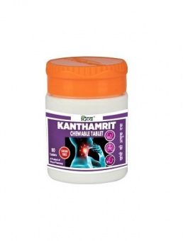 Кантхамрит Вати, 40 таб, производитель Патанджали; Kanthamrit Vati, 40 tabs, Patanjali -5