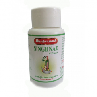 Сингханад Гуггул (для лечения артрита и подагры, против токсинов), Байдьянатх, 80 таб., Singhnad Guggulu, Baidyanath.