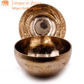 Тибетская Чаша поющая ручная ковка из 7 металлов d-15cm h-7,5cm Целительная
