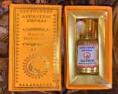 Масляные духи Шафран, ролик, 5мл. Ayurvedic Aromas natural perfume Oil Saffron.