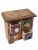 Шкатулка -комодик на 4 ящика (дерево,керамика ) 17х10х17см