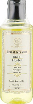 Кхади гель для умывания Травяной, 210мл., Herbal Face Wash, Khadi Natural. -5