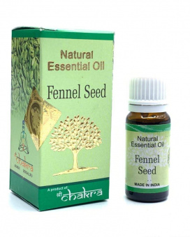 Эфирное натуральное масло Фенхель, Шри Чакра, 10мл. Fennel Seed Natural Essential Oil.