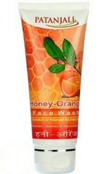 Патанджали гель для умывания Мед и Апельсин, 60г. Patanjali face wash Honey & Orange. -5