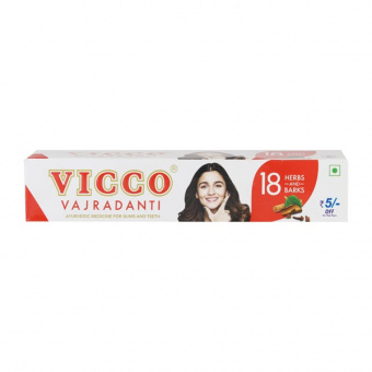 VICCO Vajradanti (Викко Ваджраданти, Аюрведическая зубная паста для зубов и десен), 100g -5